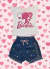 Conjunto Verão Infantil Menina Shorts Jeans Pompom & Blusa - Barbie Coração na internet