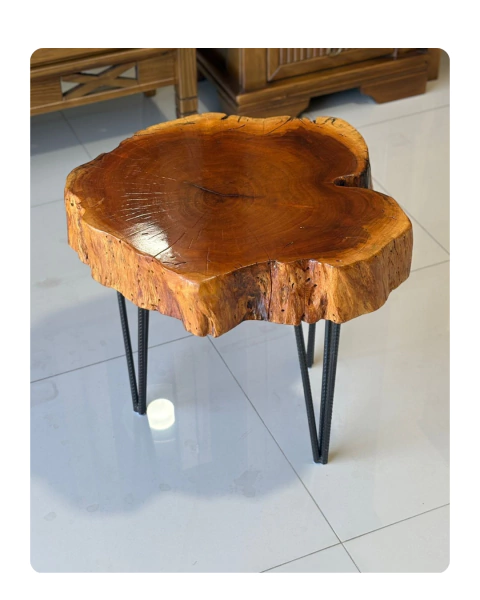 Mesa de centro rústica