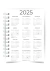 Agenda Permanente Personalizada - Mármore Floral - Clube do Planner
