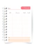 Planner Permanente Personalizado - Frase Rosa - Clube do Planner
