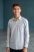 Camisa Juvenil Casual Manga Longa Cambraia Mista Fio a Fio Misto Mescla | MX72 26069