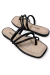 Tamanco Rasteira Tiras e Metal | dakota Y7351-0004 - Preto - comprar online