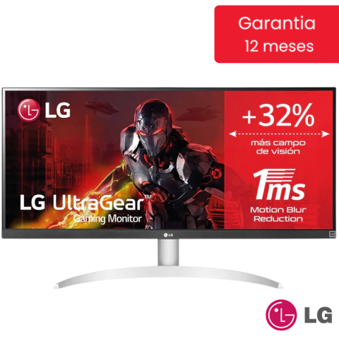 Monitor Led Full HD LG Ultra Wide 29" 75Hz Hdmi/DisplayPort Sin Bordes - Blanco