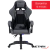 Silla Gamer Sillon Butaca Pc Escritorio Reclinable Sg902 - Gris/negra - Tela