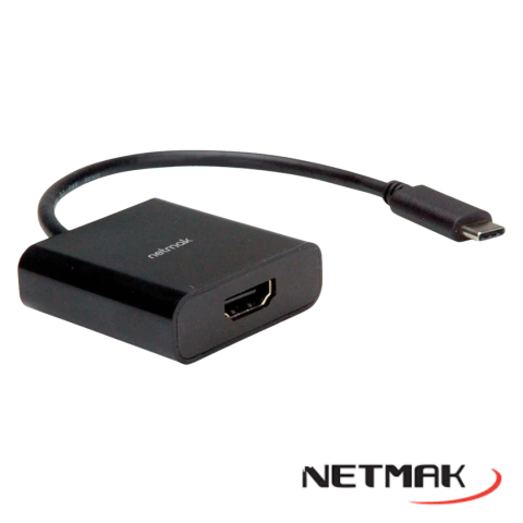 Conversor tipo C a HDMI Macho/Hembra cable 10cm
