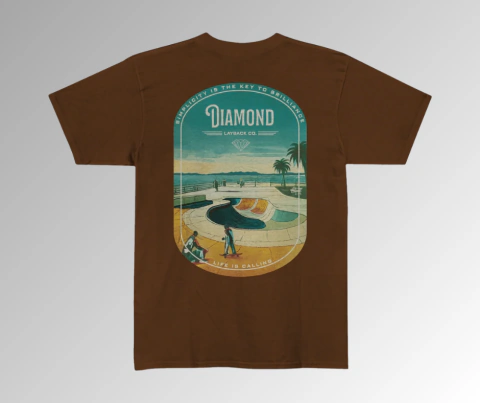 CAMISETA COLLAB DMND X LAYBACK CHOCOLATE