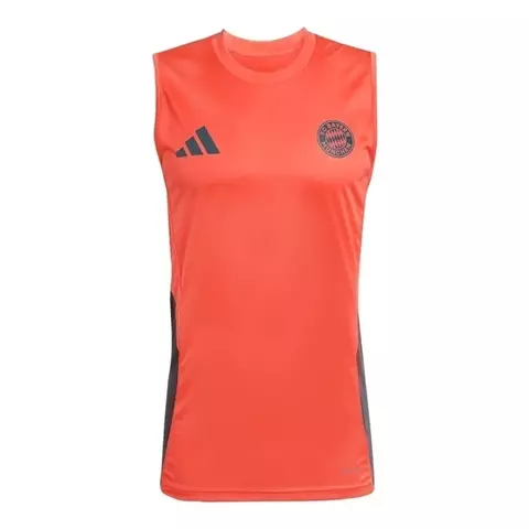 Camisa Regata Bayern de Munique Treino 25/26 - Torcedor Adidas Masculina - Laranja com detalhes em cinza - comprar online