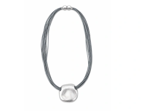 COLLAR CIRCULO PLATEADO - comprar online