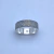 Anillo Lluvia 7 mm – Plata 950 - Veinte Dedos