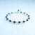Pulsera tejida con obsidiana