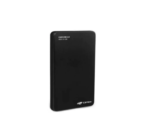 CASE PARA HD/SSD 2.5 USB 2.0 PRETO - C3