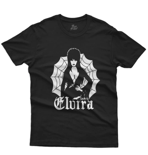 Camiseta Elvira Rainha das Trevas Horror Cult Terror Unissex Preta 100% Algodão Premium VR-20