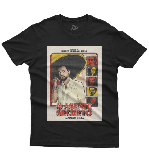 Camiseta o Agente Secreto (Preta) FS-03
