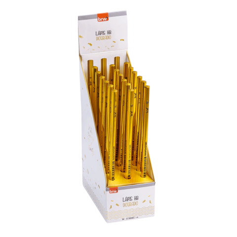 Lápis HB Dourado BRW - comprar online