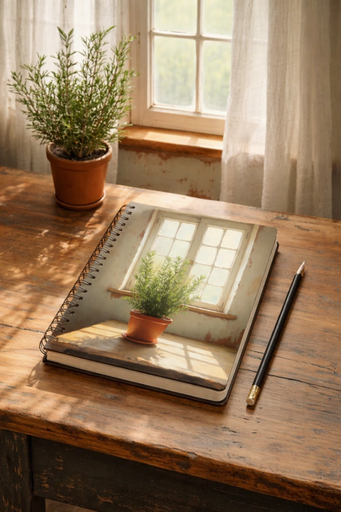 Rosemary plant Nootebook-Bloc de notas imprimible - comprar online