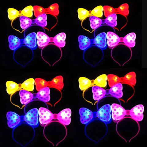 Vincha Minnie Plastica Luminosa x 1