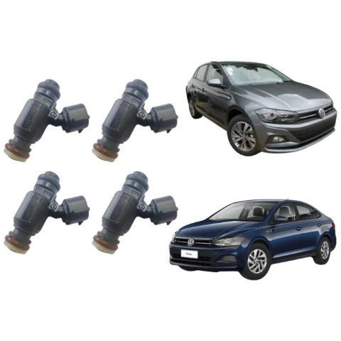 Kit 4 Bico Injetor Polo / Virtus 1.6 16v Original Vw 04e906031b - comprar online