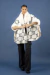 Ruana Piel B&N Mujer