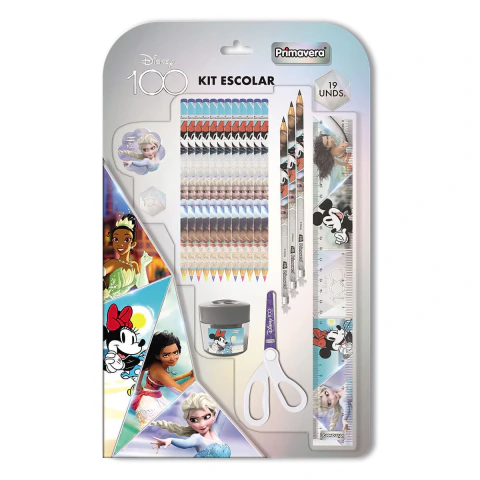 Kit De Uso Escolar Disney 100 Niña