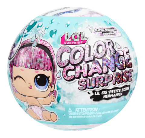 Muñeca L.O.L Surprise Color Glitter Change Lil Sis