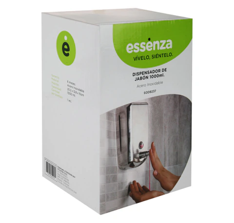 Dispensador De Jabon 100Ml/Acero Cromado- Caja Averiada