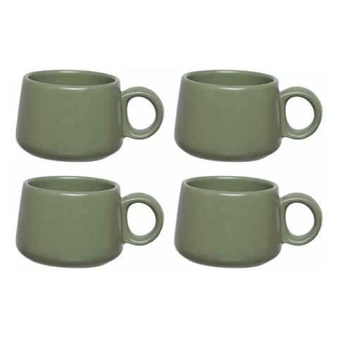 XICARA CHA CRM VIDIA 160ML 4PC ( JGCH087/VD )