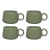 XICARA CHA CRM VIDIA 160ML 4PC ( JGCH087/VD )