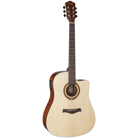 Violão Hofma HMF-290 STNT Folk Aço Natural Fosco