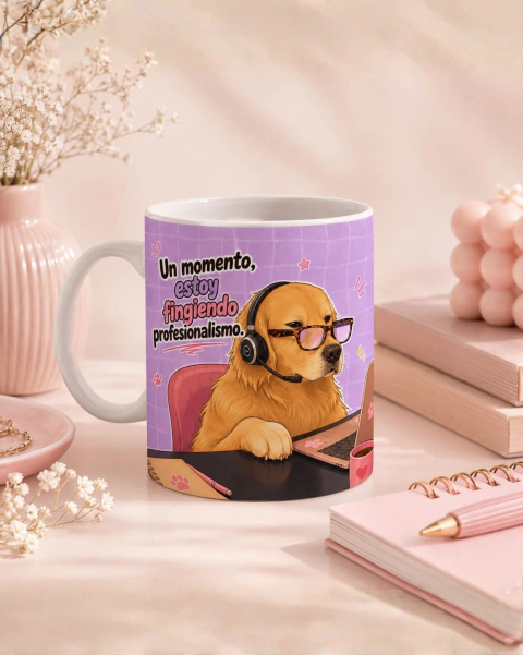 TAZA DE CERAMICA "FINGIENDO PROFESIONALISMO"
