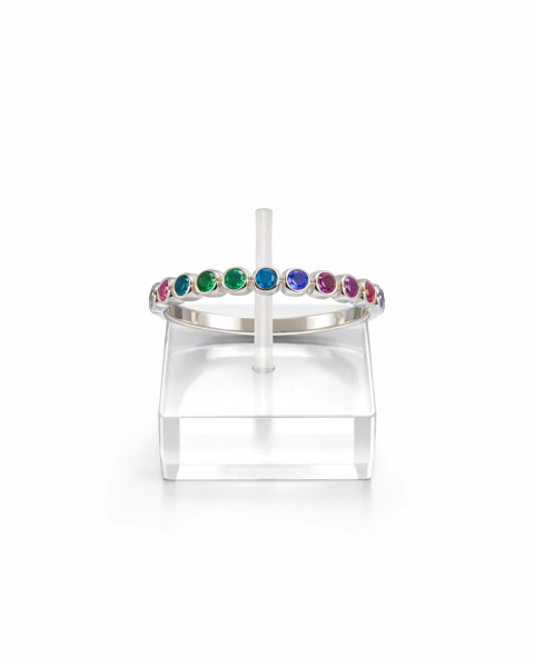 Anillo Piedras de Colores - comprar online