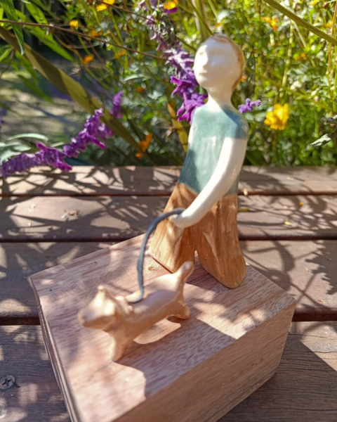 Escultura en Cerámica "Paseo" - comprar online