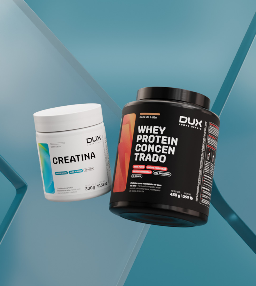 WHEY PROTEIN CONCENTRADO 450G + CREATINA MONOHIDRATADA 300G
