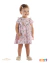 Vestido Infantil Rosa com Babado e Strass