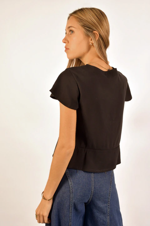 [Blusa Bea] - Negro