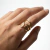 Anel moderno com banho em ouro 18k - comprar online