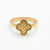 Anel em Forma de Flor banho em ouro 18k - comprar online