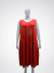 Vestido vermelho feminino sem mangas