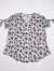 Blusa Estampada Geométrica com Amarração - Drika Moda