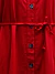 Vestido feminino vermelho curto - Drika Moda