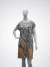 Vestido feminino estampa zebra degradê