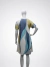 Vestido feminino abstrato azul - comprar online