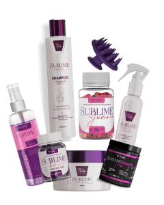 1 Shampoo 300ml +1 Máscara Hidratação intensa 300g + 1 Tônico Sublime Hair 120ml + 1 Sublime oil 120ml + Colágeno Sublime Beauty 300g Bio Vitalis - comprar online