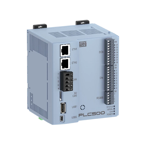 CLP 16E/S DIGITAIS 24VCC A TRANSISTOR PNP CODESYS V3.5 SP19 - PLC500