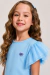 Blusa Infantil Manga Tule Brilho – Coleção Florescer 22014