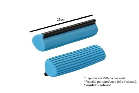 REFIL ESPUMA PVA P/RODO ABSORVENTE/MOP 27CM AZ ELO - comprar online