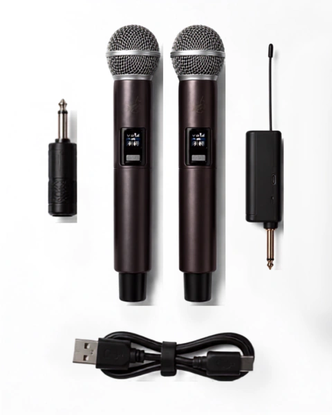 Kit 2 Micrófonos Inalambrico Royalcell Recargable