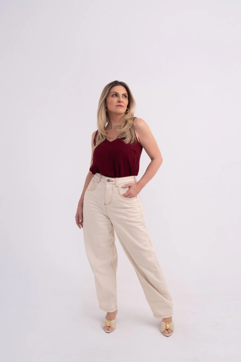 Calça Balloon Slim