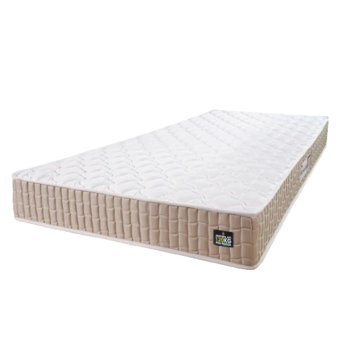 Colchão Solteiro Espuma D33 New Millenium 88x188x19cm Branco / Bege Hellen - Suporta até 120kg por P