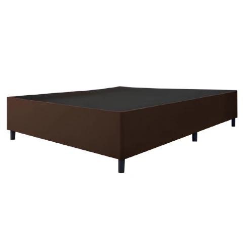 Cama Box Base Casal Queen 1,58m Suede Marsala