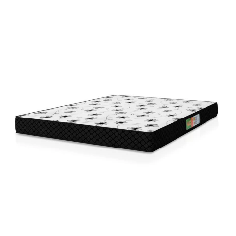 Colchão Casal Espuma 138x188x12cm Polar Branco / Preto
